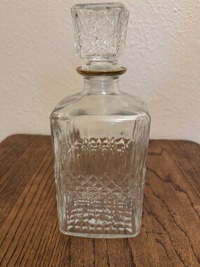 Mid Century MCM Luminarc Crystal Liquor Decanter
